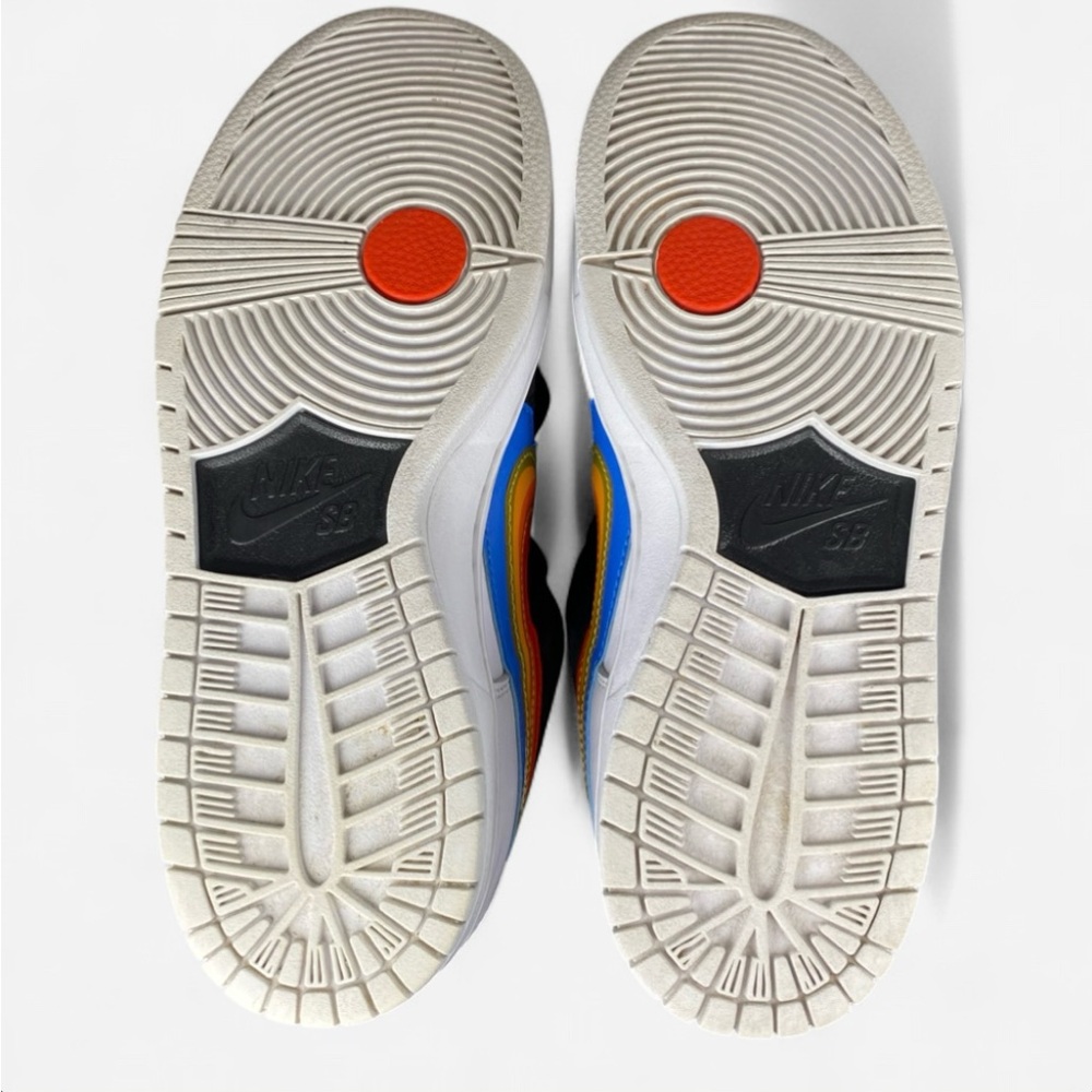 Nike SB Dunk Low Polaroid 8 Black Rainbow Swoosh 7 Sets Laces DH7722-001 - Picture 7 of 9